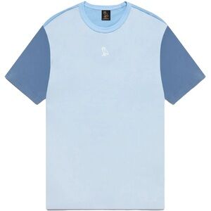 OVO BLOCK PANEL T-SHIRT - MULTI BLUE